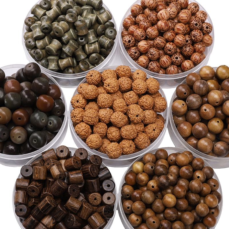 Woodworking Hobbies - 1-130pcs Vintage Natural Wood Beads Wooden