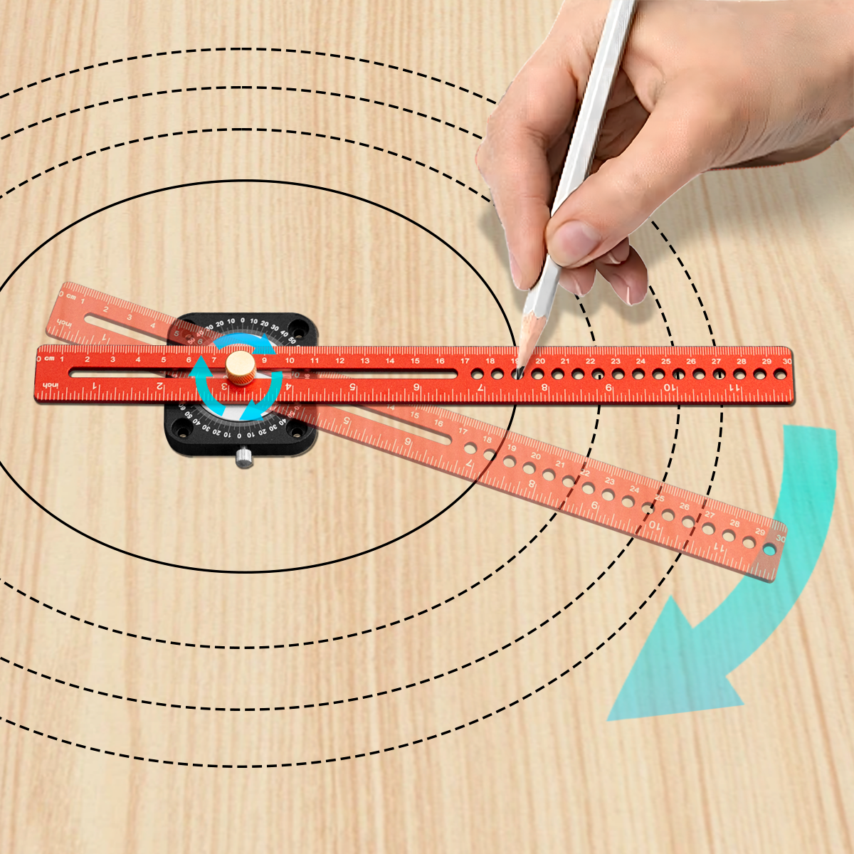 Woodworking Marking Gauge - New Woodworking Scriber 360° Precision T-type