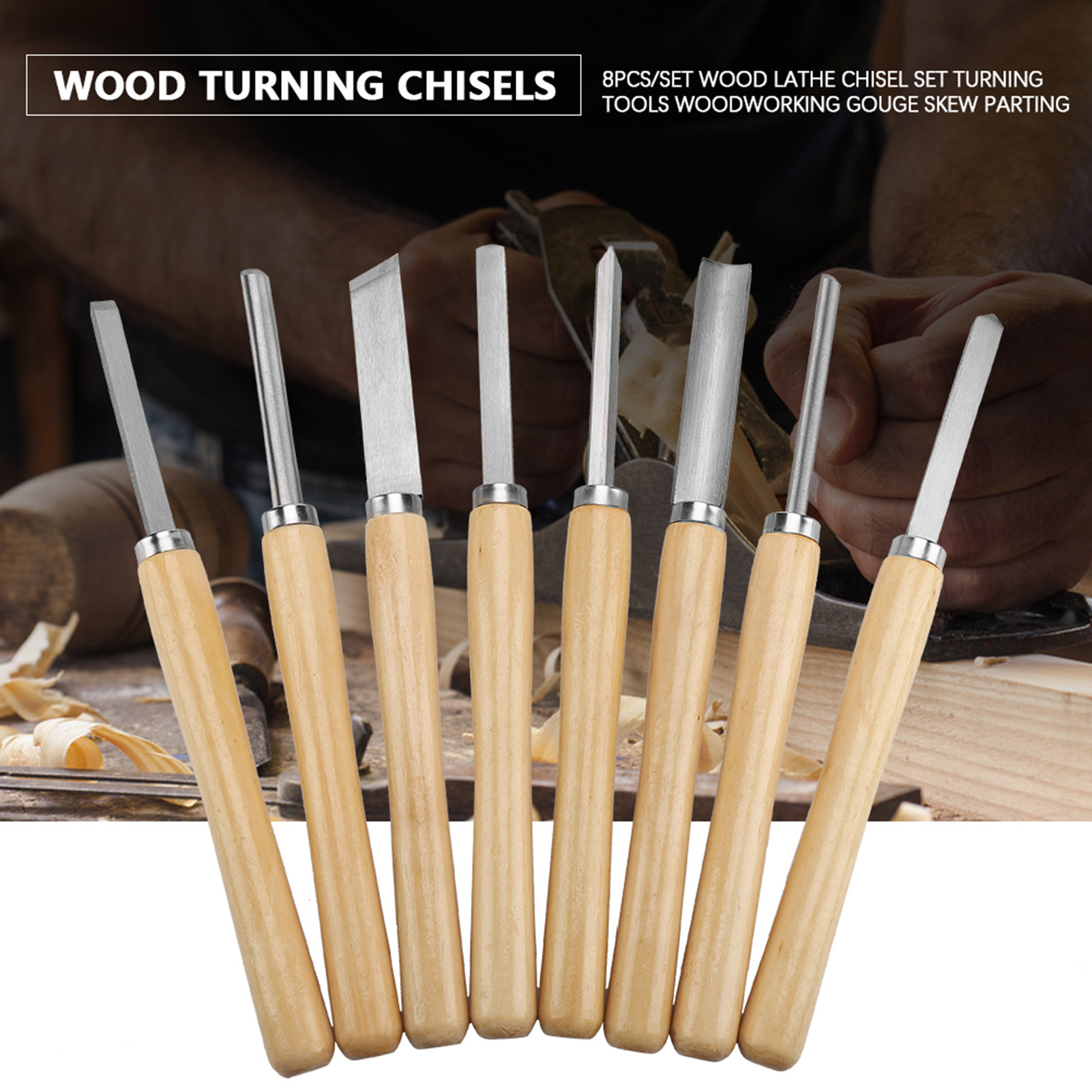 Skew Chisel Wood - 【Sale】8PCS/set Wood Lathe Chisel Set Turning