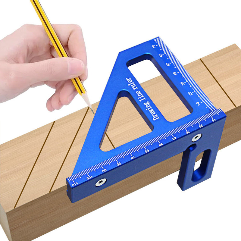 Woodworking For Engineers - Aluminum Alloy Woodworking Ruler Triangle Square