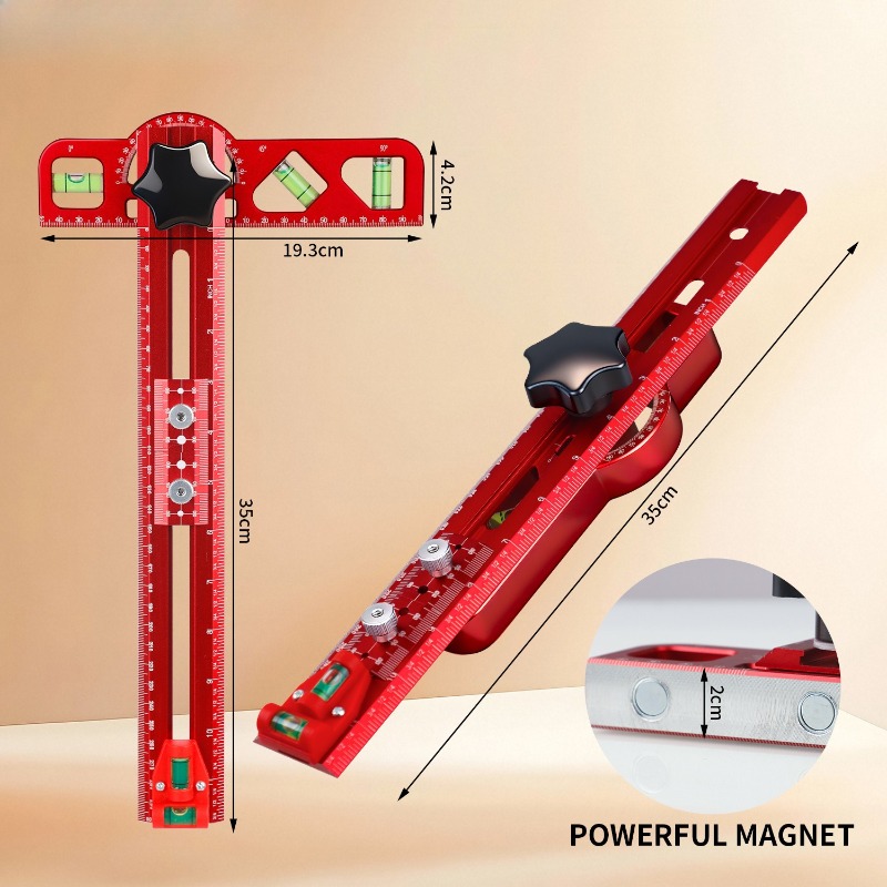 Woodworking Marking Gauge - Multi-functional Angle Gauge Multi-angle Marking Adjustable