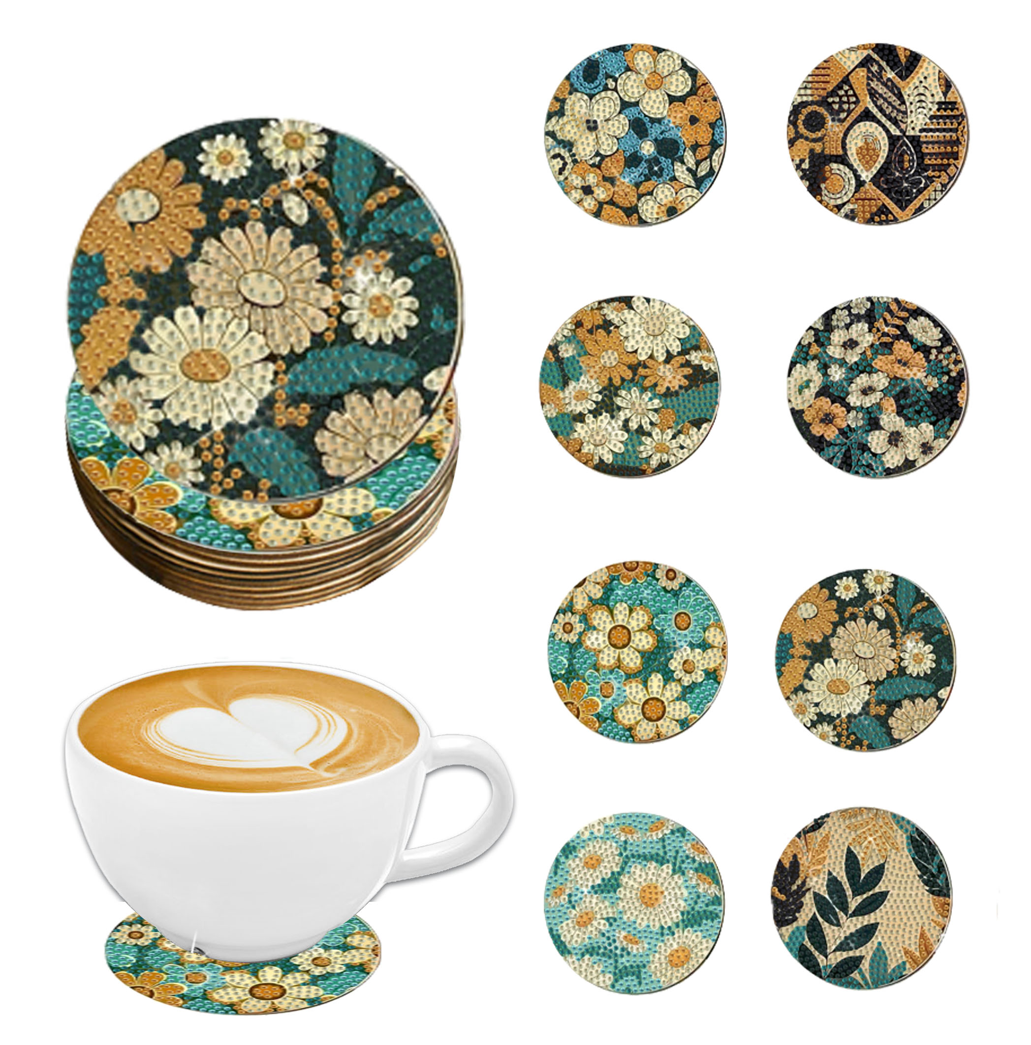 Woodworking Hobbies - 8 pieces DIY diamond Painting art