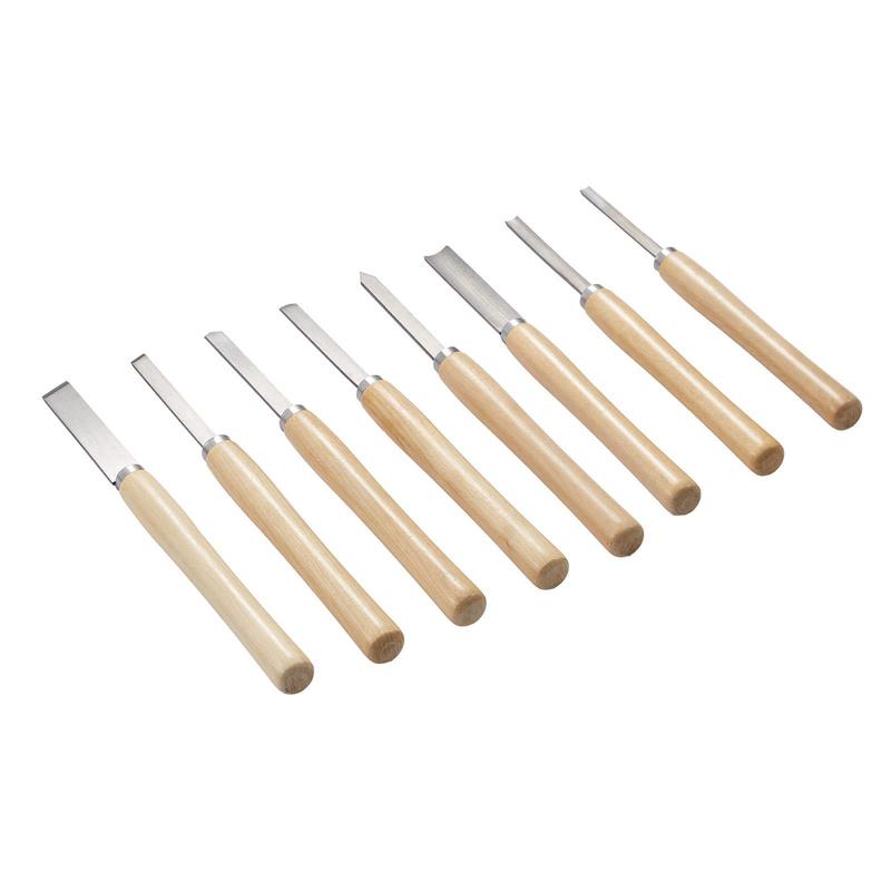 Skew Chisel Wood - Wood Lathe Turning Tool Set, 8PCS,