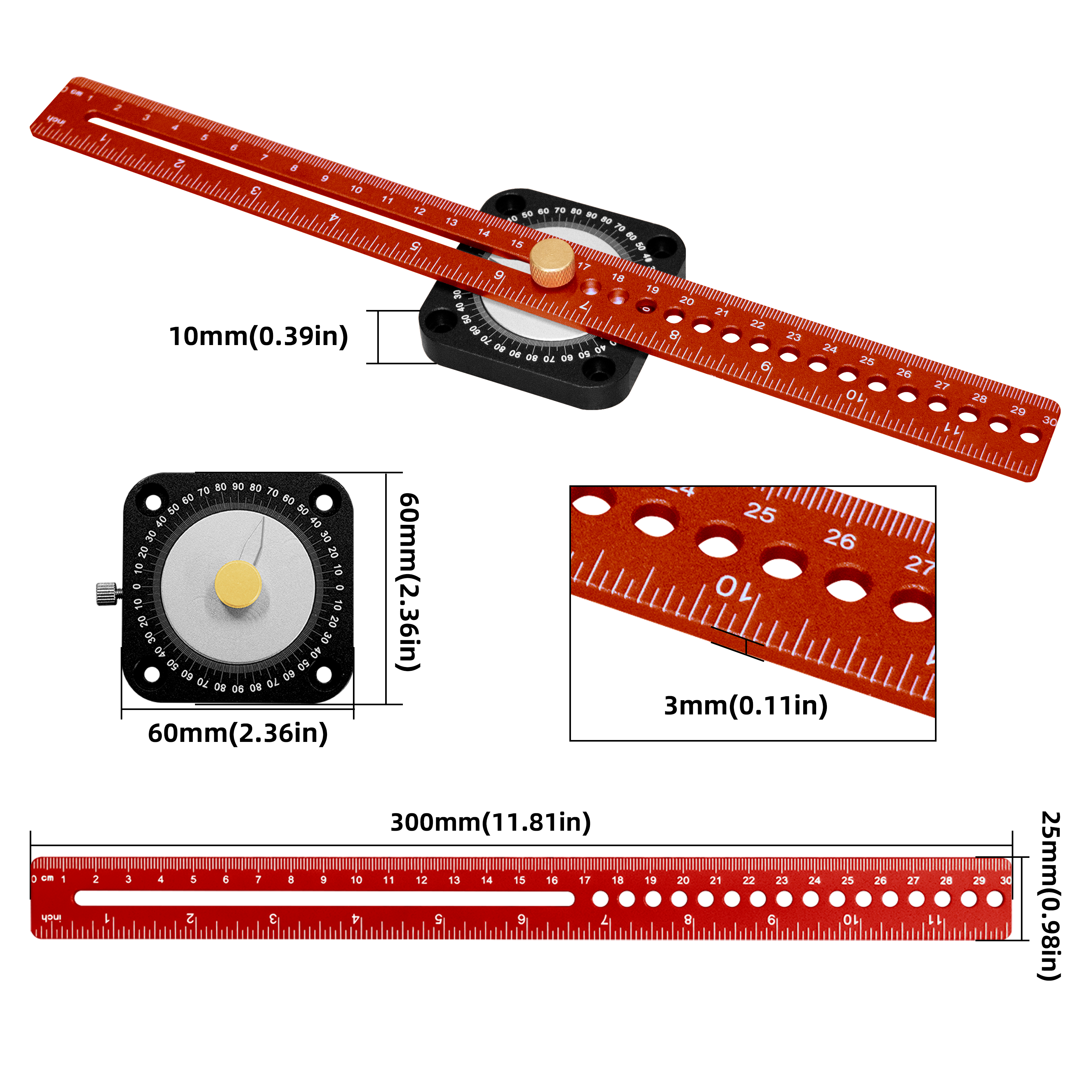 New Woodworking Scriber 360° P - Woodworking Marking Gauge recensione e prezzo