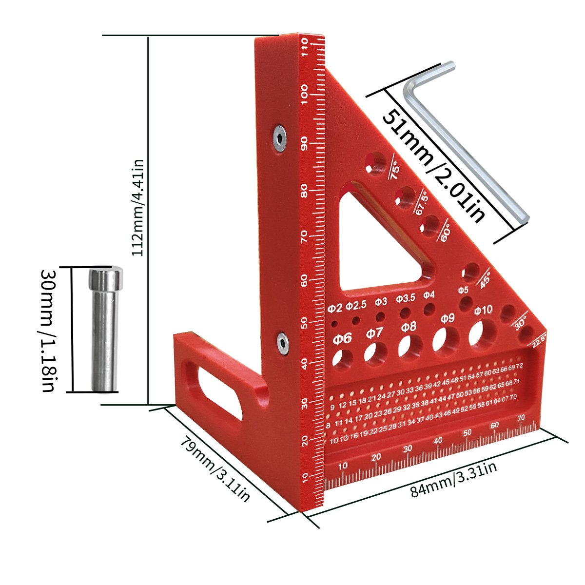 3D Multi-Angle Measuring Ruler - Woodworking For Engineers recensione e prezzo