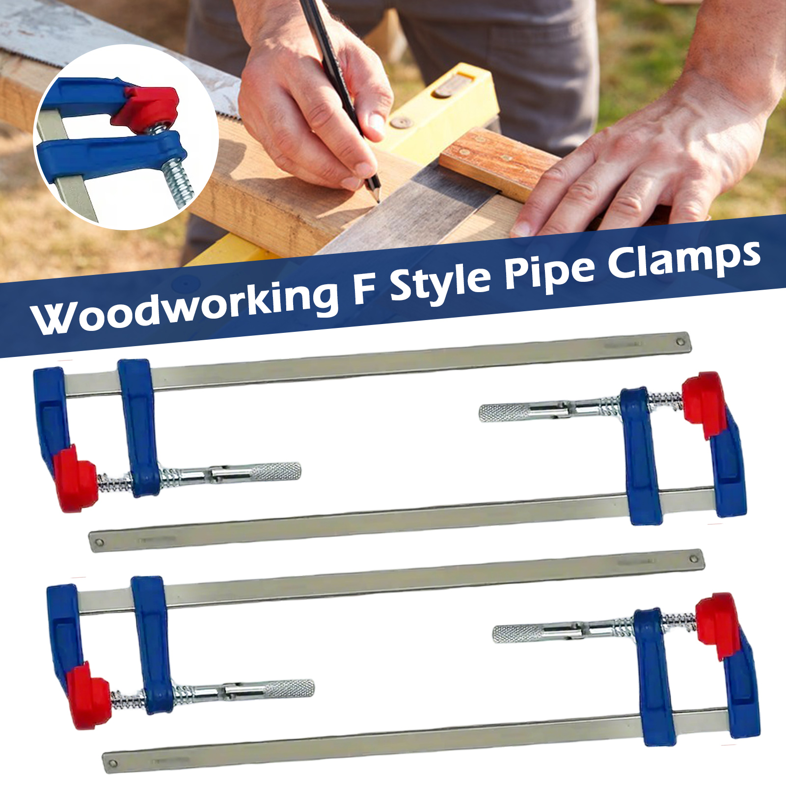 4pcs Wood Gluing Pipe Clamps s - Workbench Woodworking recensione e prezzo