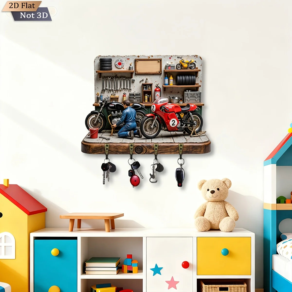 2D Flat, 1pc,  Motorcycle Repa - Woodworking Room recensione e prezzo