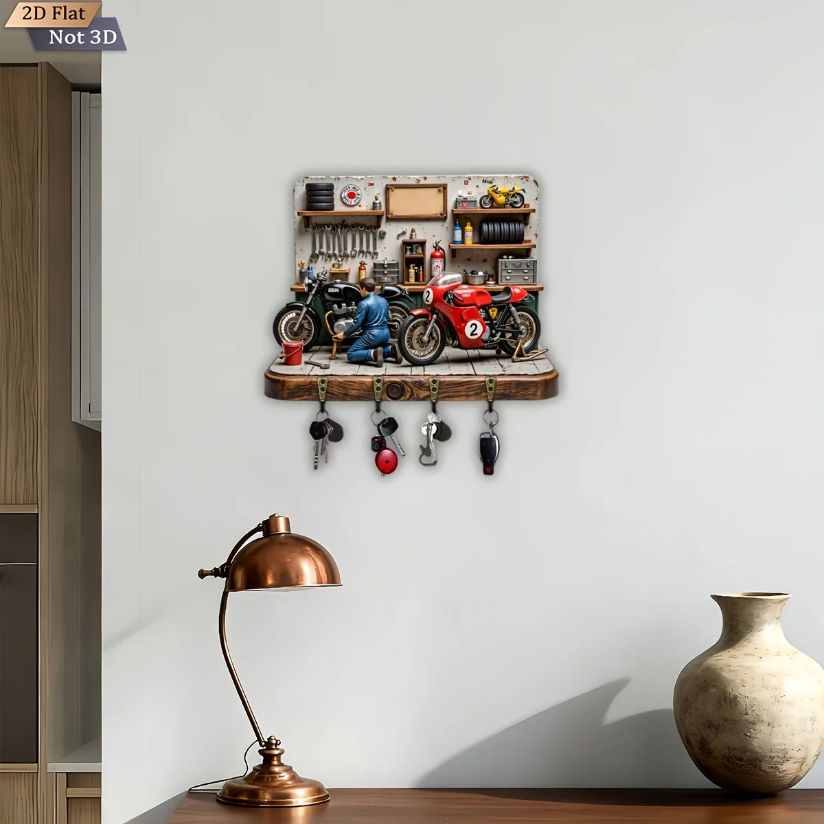 2D Flat, 1pc,  Motorcycle Repa - Woodworking Room recensione e prezzo