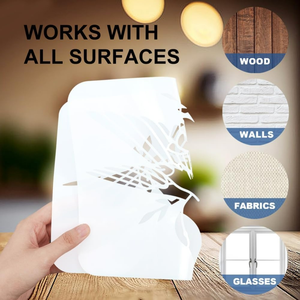 Wolf Moon Stencil 11.8x11.8inc - Woodworking Room recensione e prezzo