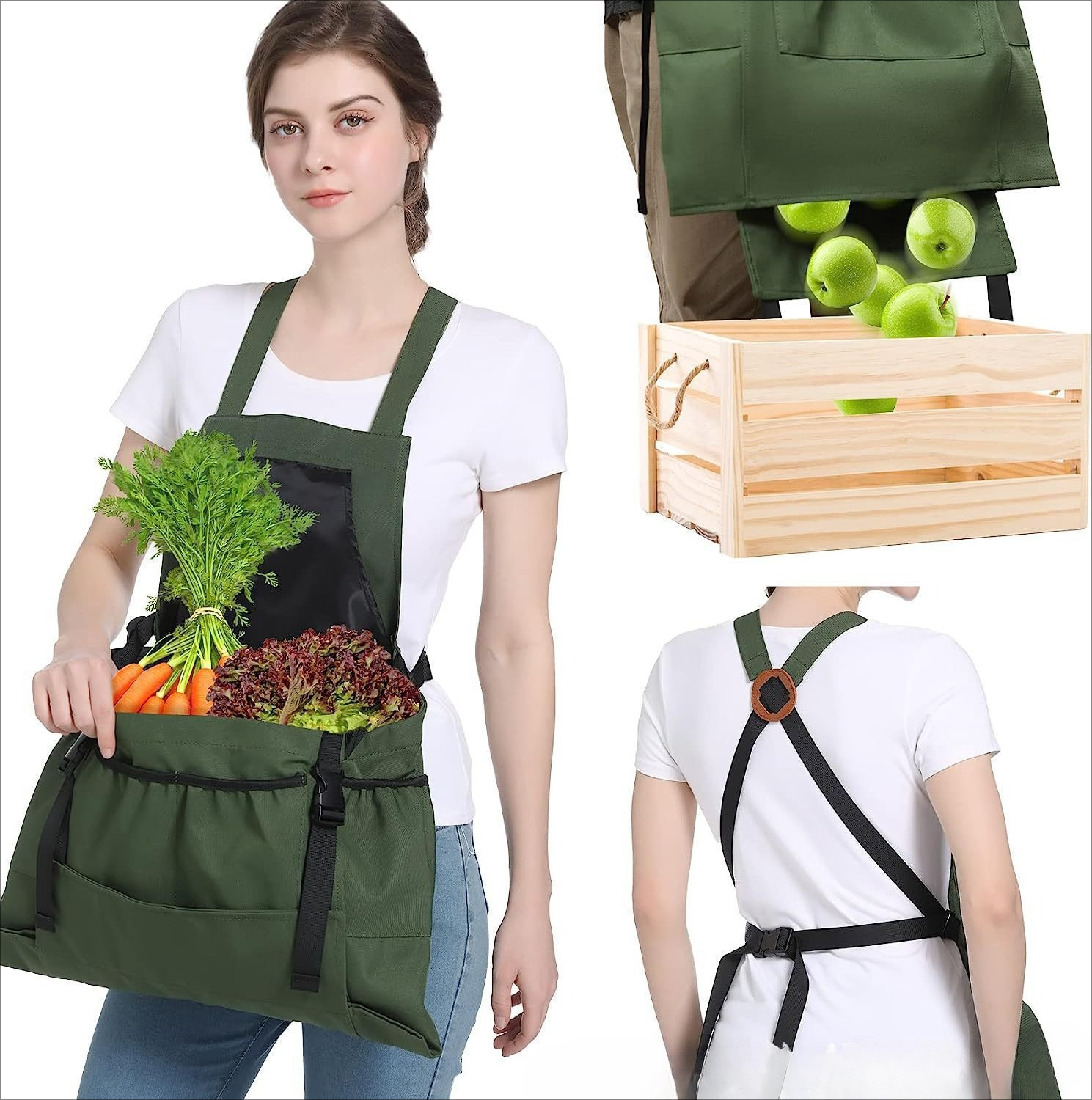Outdoor Picking Apron With Lar - Woodworking Apron recensione e prezzo