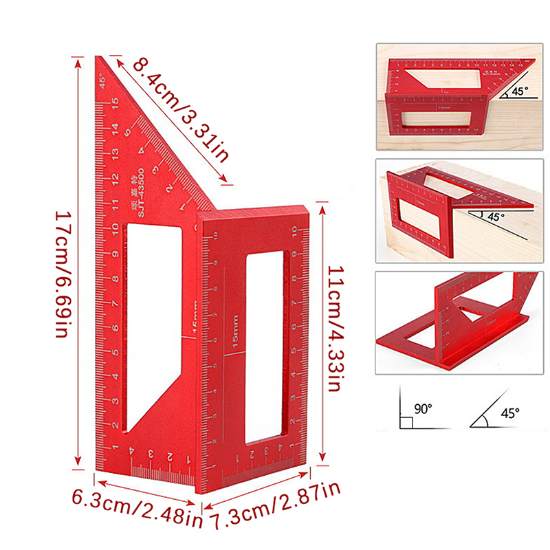 Multifunctional Angle Ruler 45 - Woodworking Marking Gauge recensione e prezzo