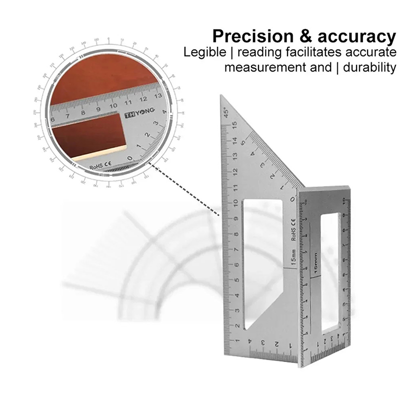 Multifunctional Angle Ruler 45 - Woodworking Marking Gauge recensione e prezzo