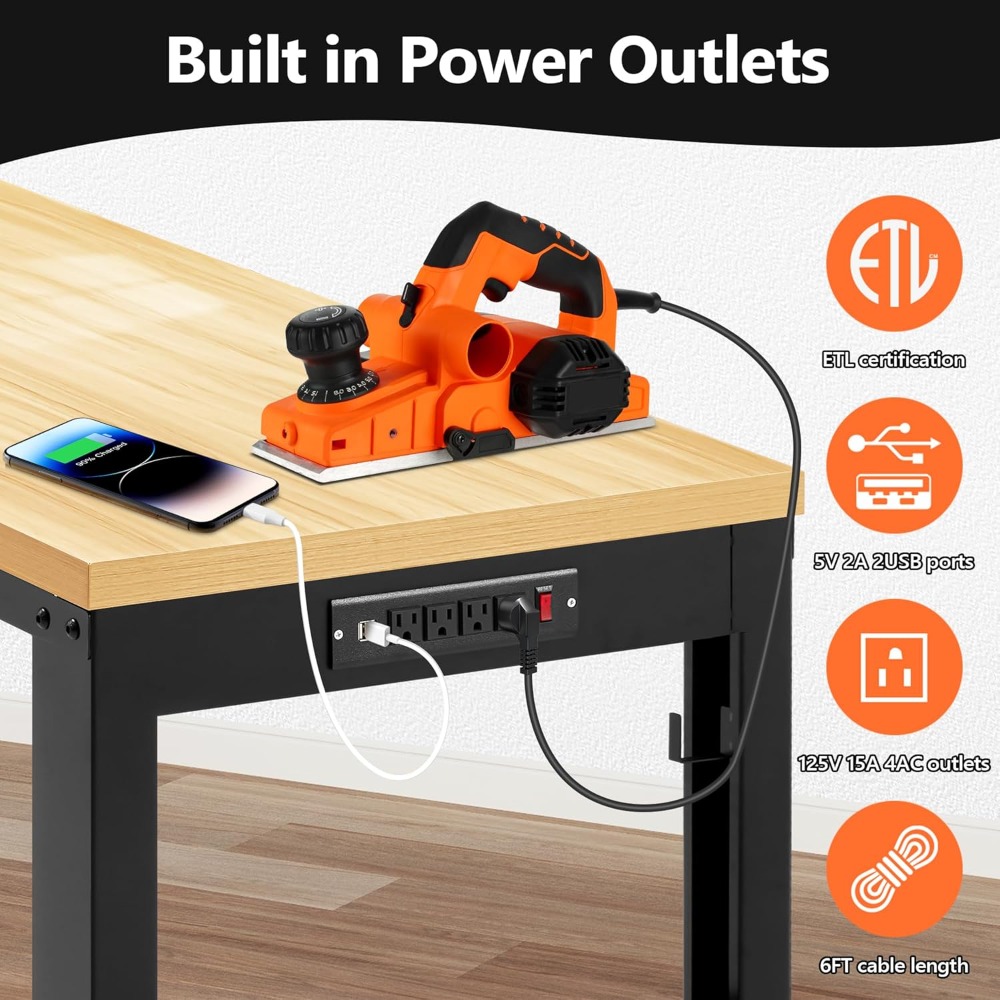 Adjustable Workbench, Heavy Du - Workbench Woodworking recensione e prezzo