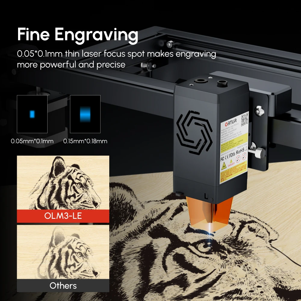 ORTUR OLM3 LE 10w Laser Engrav - Woodworking App recensione e prezzo