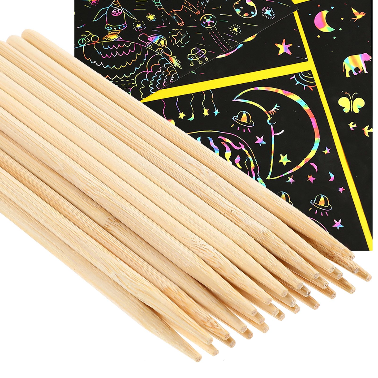 30pcs Scratch Bamboo Pens Wax  - Woodworking Hobbies recensione e prezzo