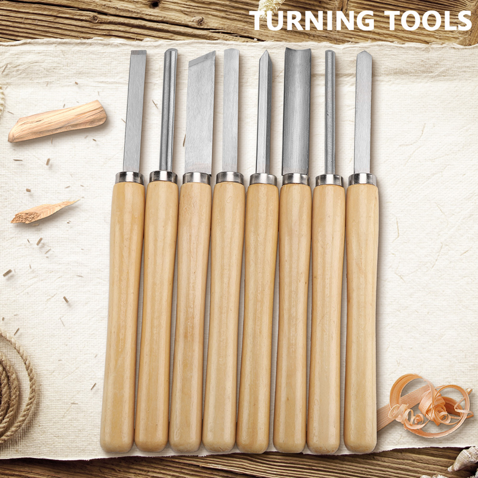 【Sale】8PCS/set Wood Lathe Chis - Skew Chisel Wood recensione e prezzo