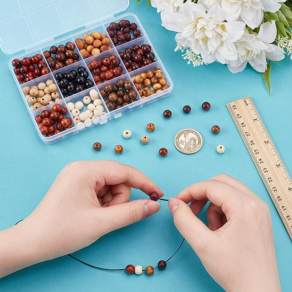 240Pcs 12 Colors Wood Round Be - Woodworking Hobbies recensione e prezzo