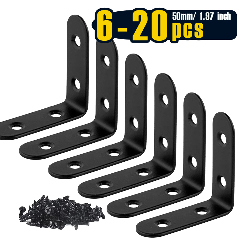 6-20Pcs L Bracket Right Angle  - Woodworking X Brace recensione e prezzo