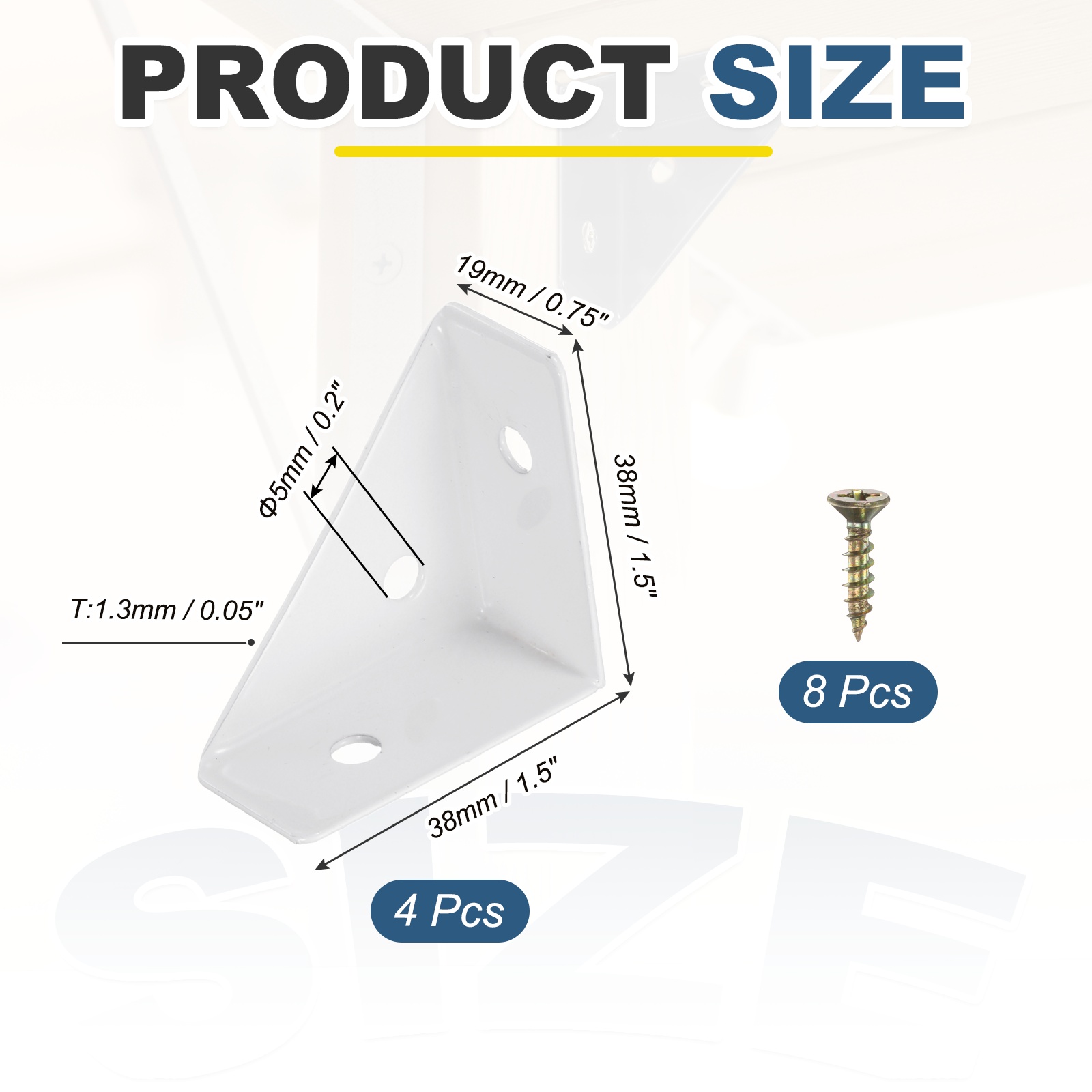 4Pcs Corner Brace Brackets 38m - Woodworking X Brace recensione e prezzo