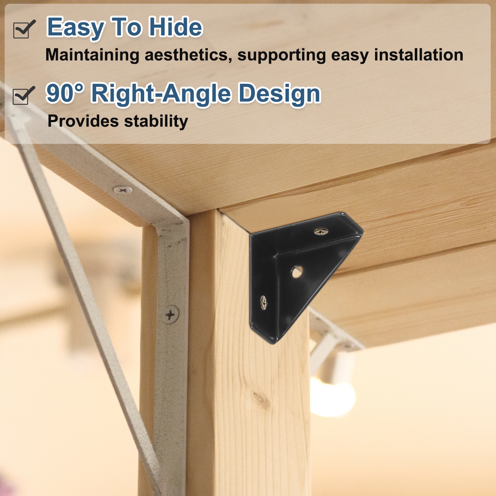 4Pcs Corner Brace Brackets 38m - Woodworking X Brace recensione e prezzo
