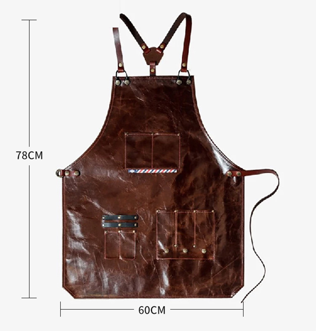 Men's Leather Work Apron with  - Woodworking Apron recensione e prezzo