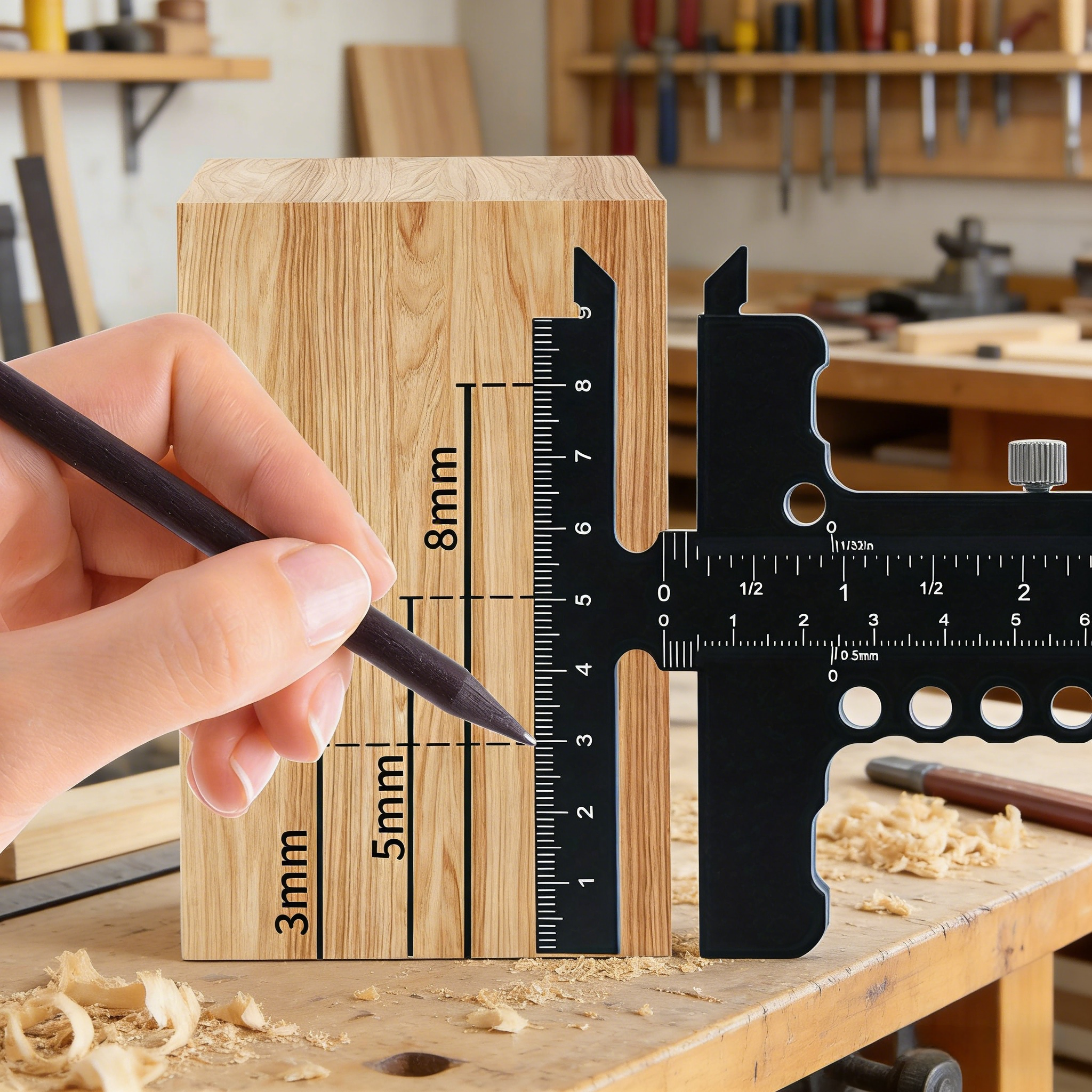 Aluminum Alloy T-Shaped Woodwo - Woodworking Marking Gauge recensione e prezzo