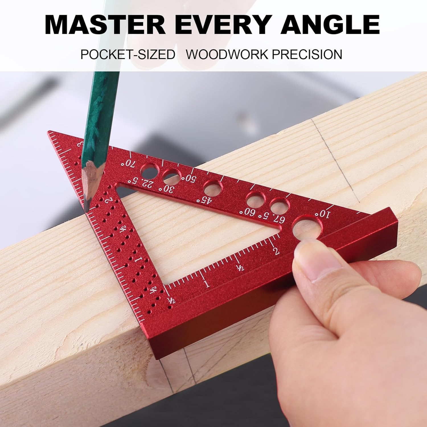 Woodworking Square Ruler 22.5- - Woodworking Marking Gauge recensione e prezzo
