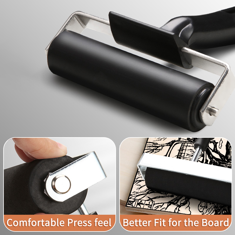 2pcs Rubber Roller Brayer Roll - Woodworking Tool Stores recensione e prezzo