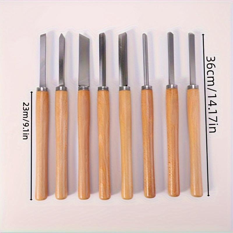 8Pcs Professional Wood Turning - Skew Chisel Wood recensione e prezzo