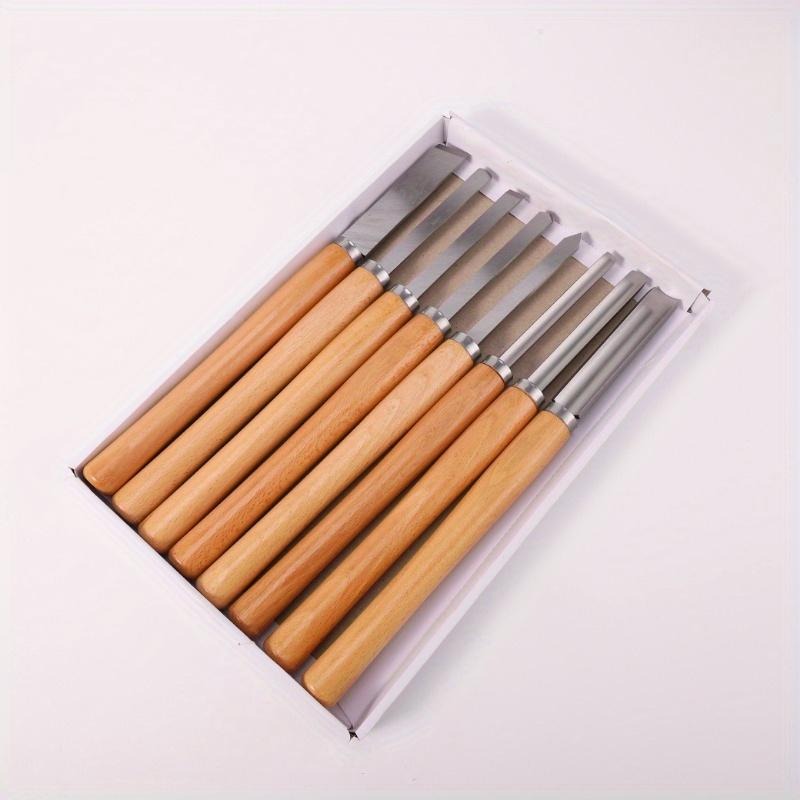 8Pcs Professional Wood Turning - Skew Chisel Wood recensione e prezzo