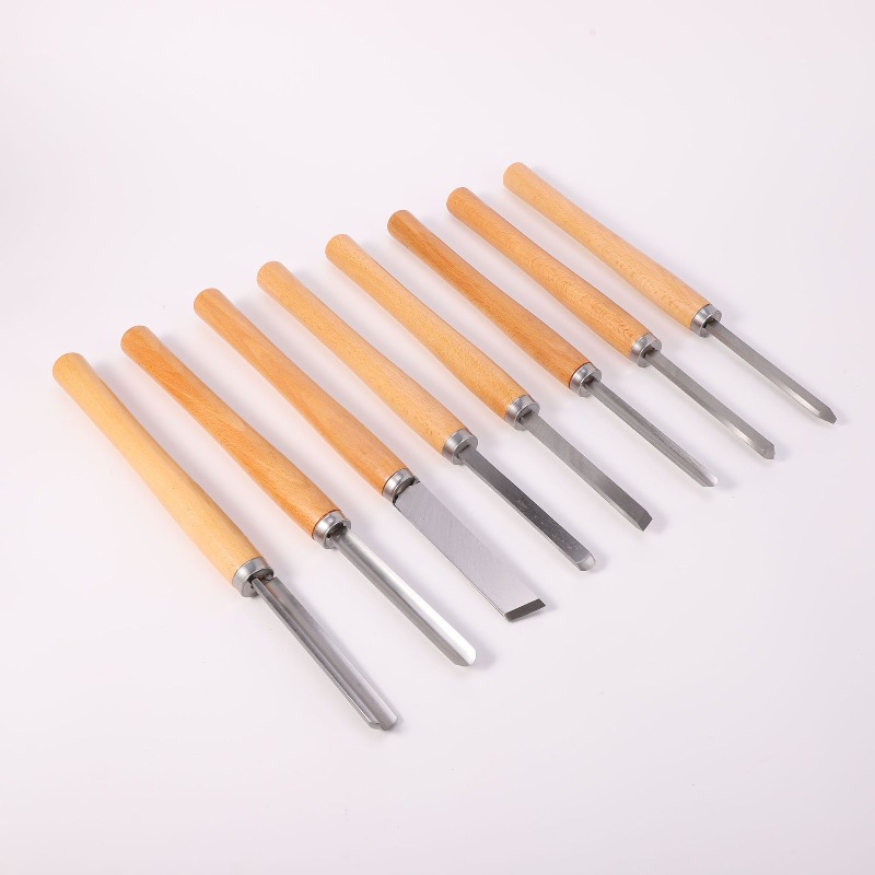 8Pcs Professional Wood Turning - Skew Chisel Wood recensione e prezzo