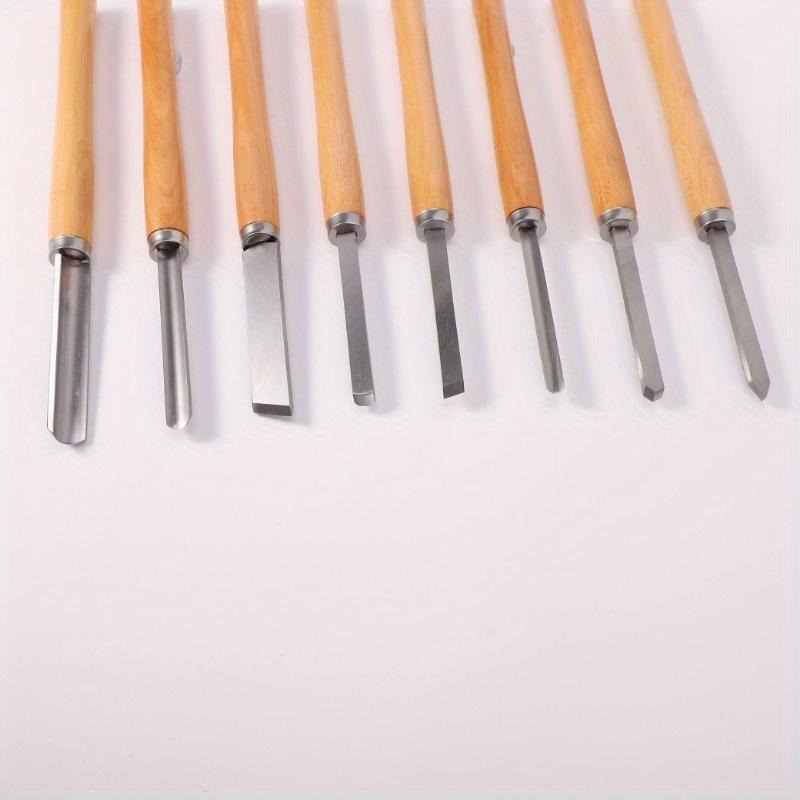 8Pcs Professional Wood Turning - Skew Chisel Wood recensione e prezzo