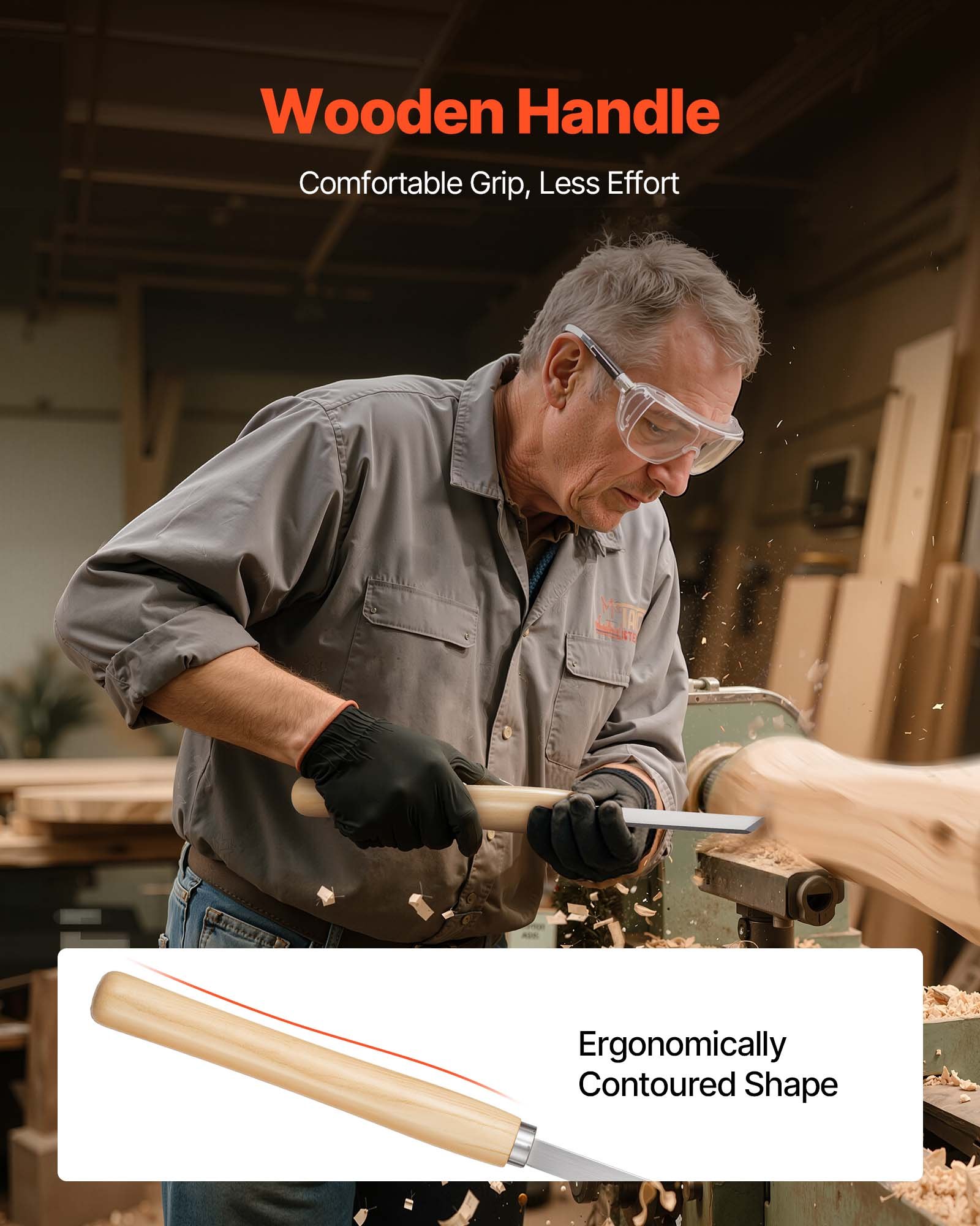 Wood Lathe Turning Tool Set, 8 - Skew Chisel Wood recensione e prezzo