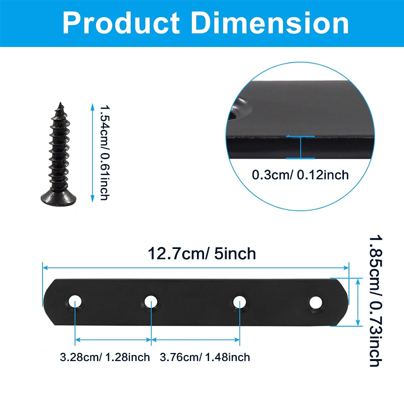 6/ 12 Pcs, 5 Inch Straight Bra - Woodworking X Brace recensione e prezzo