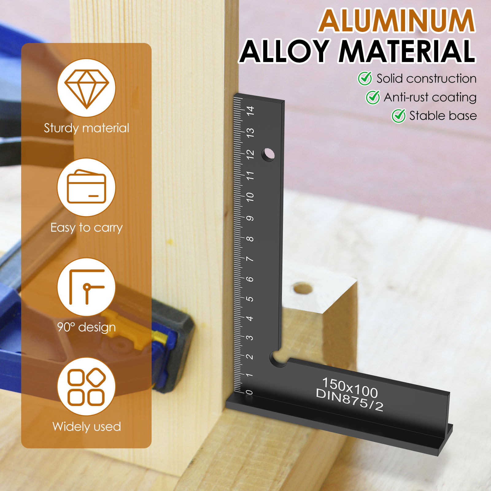 2Pcs Engineer Square Ruler Por - Woodworking For Engineers recensione e prezzo