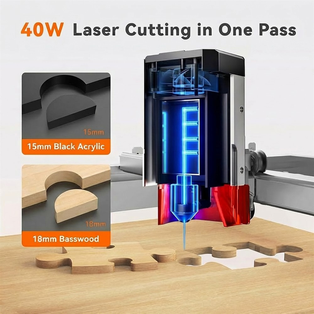 TOOCAA L2 40W AI Desktop Laser - Woodworking Ai recensione e prezzo