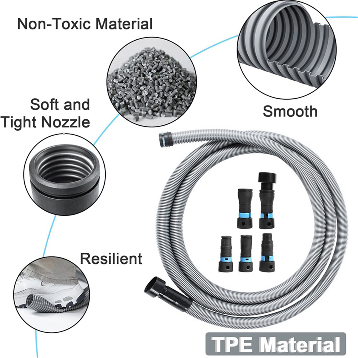 ABNJ 1 1/4 Inch X 10 Feet Dust - Woodworking Vacuum System recensione e prezzo