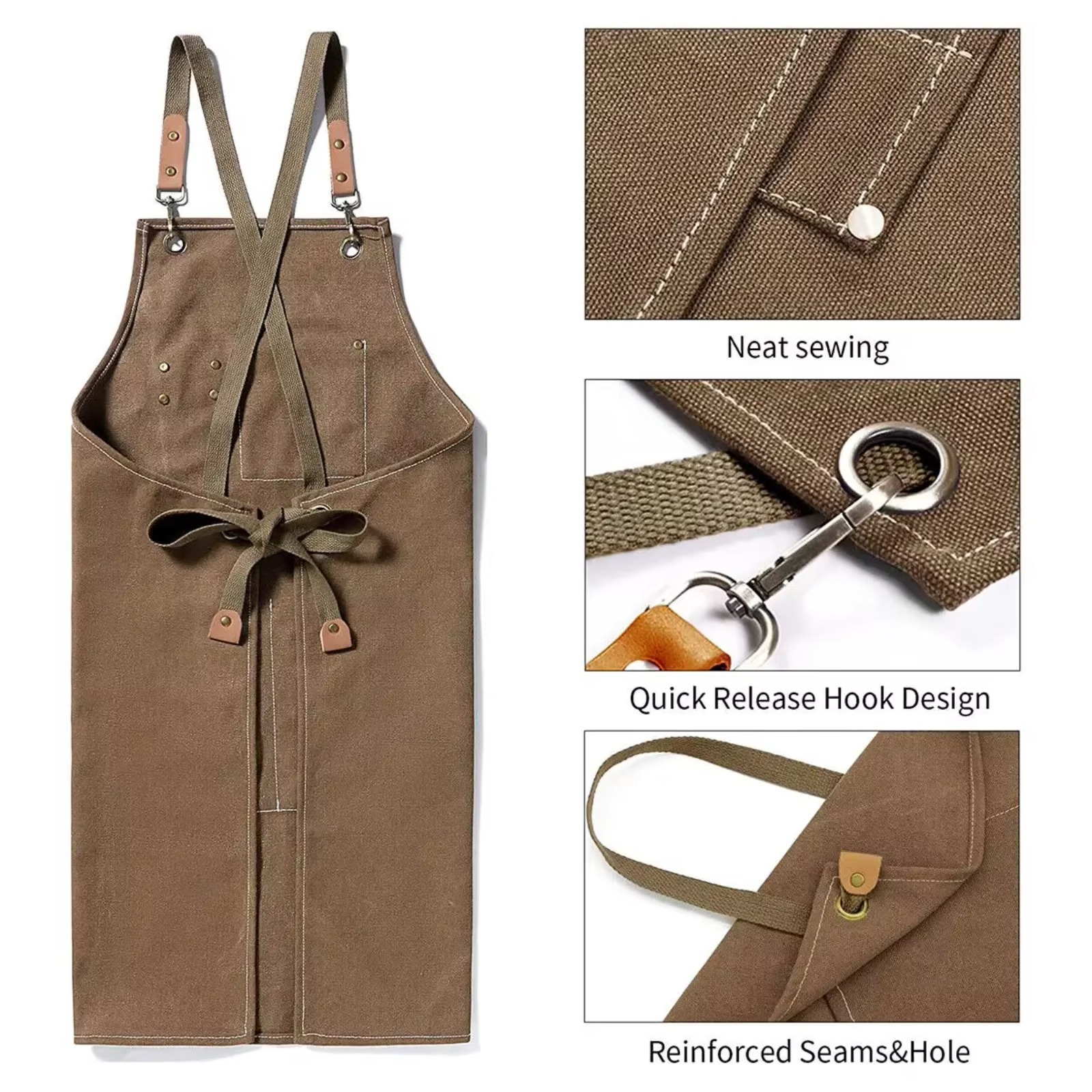 Unisex Canvas Work Apron – Thi - Woodworking Apron recensione e prezzo