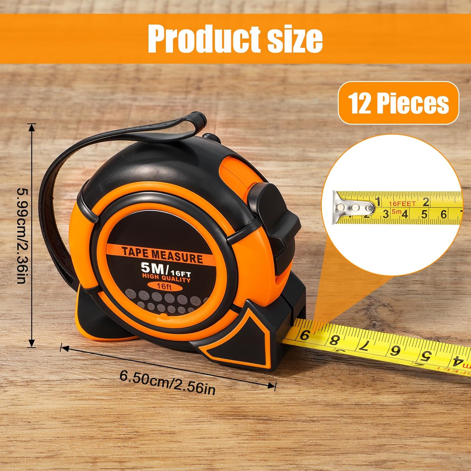 12-Piece Retractable Measuring - Woodworking For Engineers recensione e prezzo