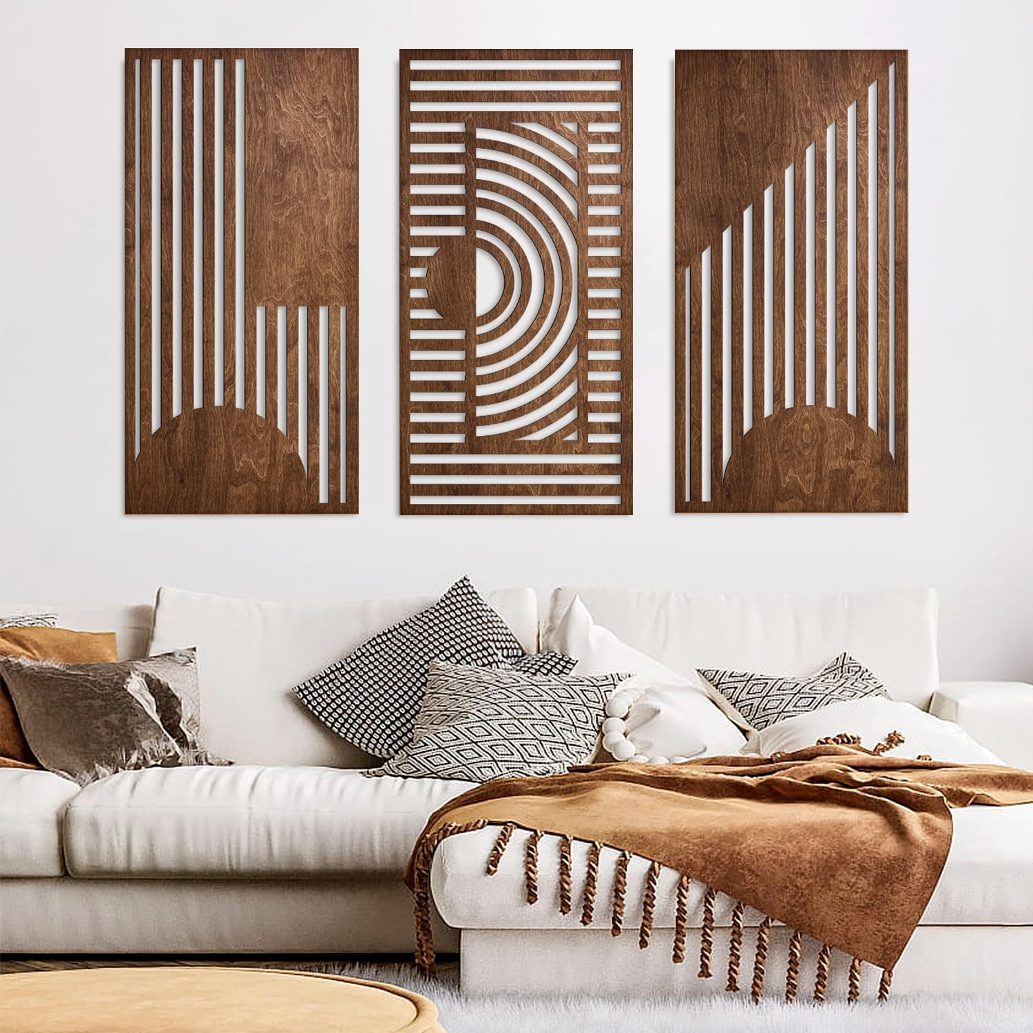 3 Pcs Geometric Wood Wall Art  - Woodworking Hobbies recensione e prezzo