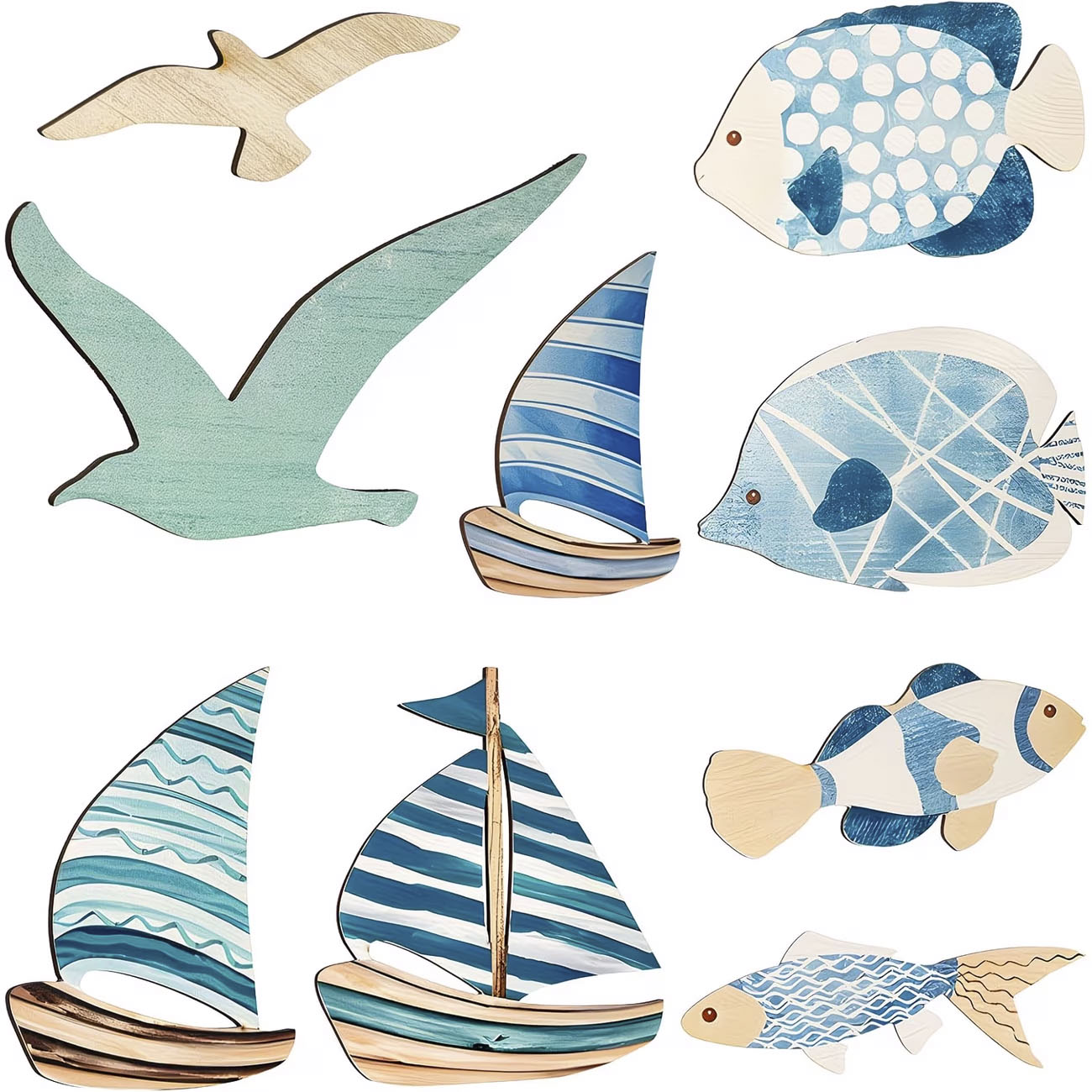 9Pcs Tropical Fish Seagull Sai - Woodworking Room recensione e prezzo