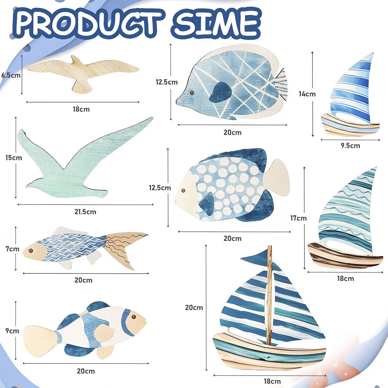 9Pcs Tropical Fish Seagull Sai - Woodworking Room recensione e prezzo