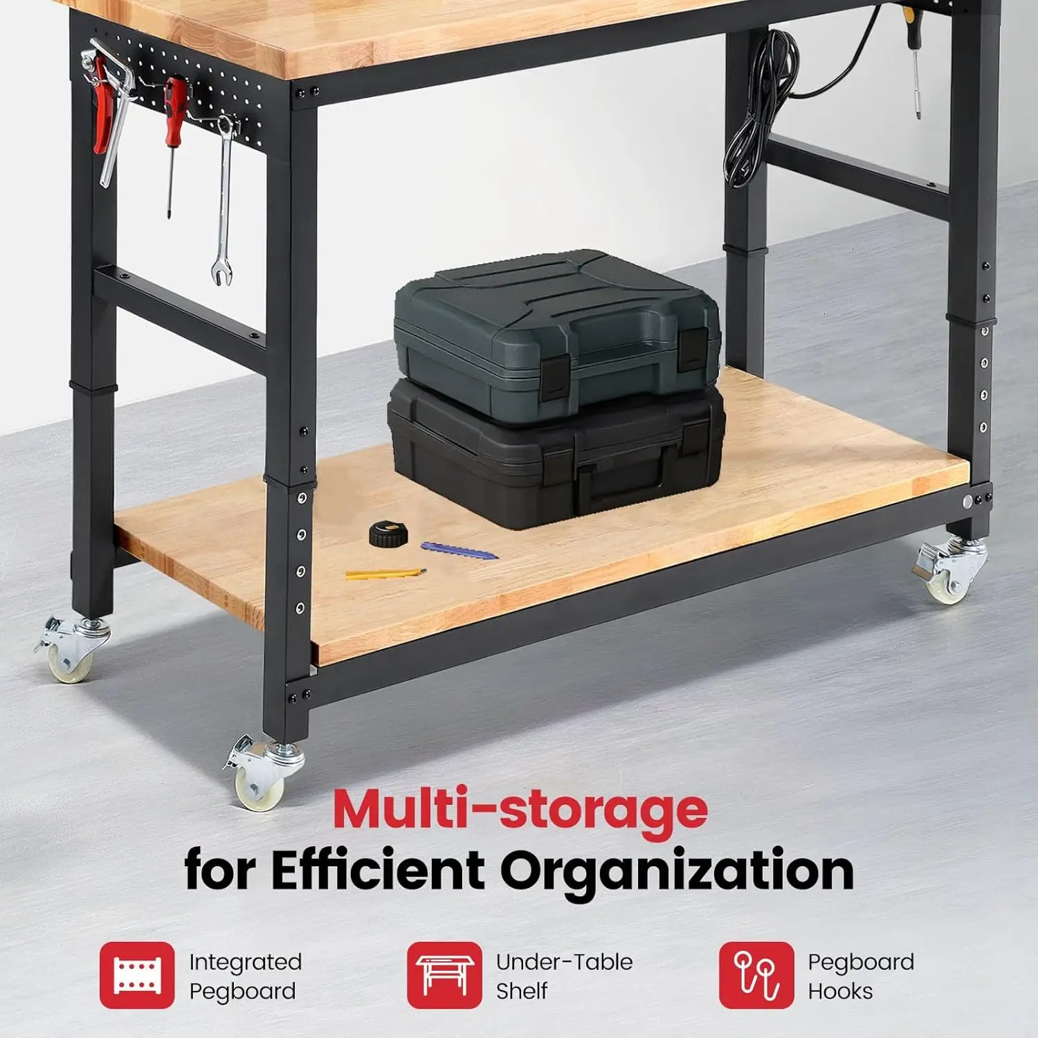 ENJOYWOOD Work Table for Garag - Workbench Woodworking recensione e prezzo