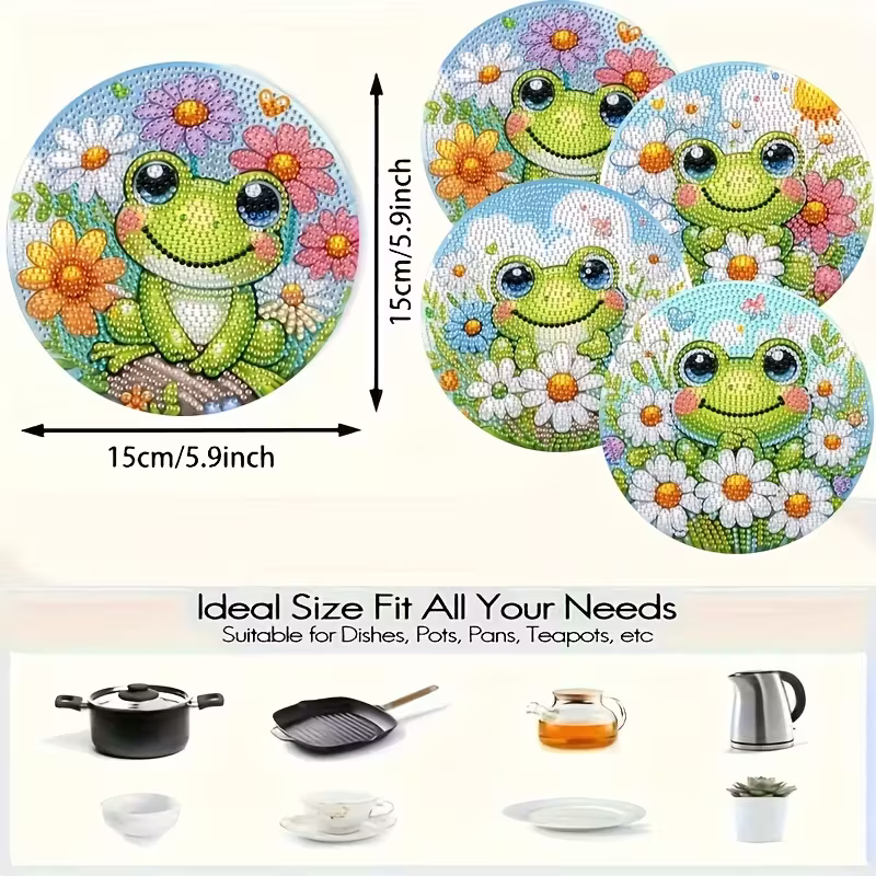 4-piece frog patterned wooden  - Woodworking Hobbies recensione e prezzo