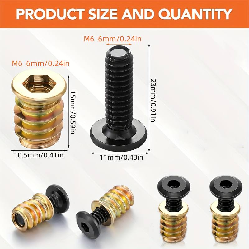 10PCS Nut Threaded Inserts Com - Woodworking Tool Stores recensione e prezzo