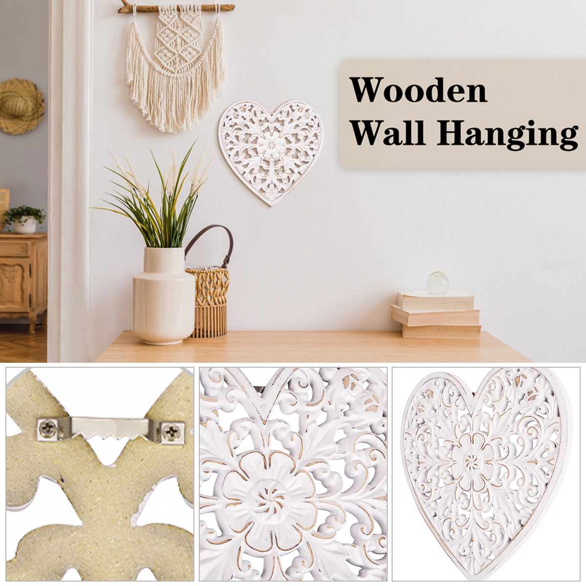 Wooden Wall Decor Floral Hollo - Woodworking Zone recensione e prezzo