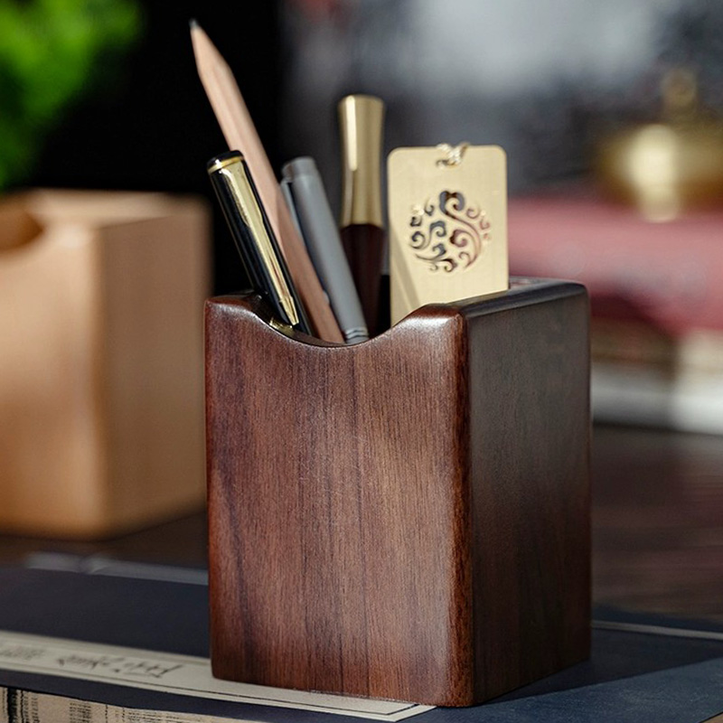Natural Walnut Pen Holder Wood - Woodworking School recensione e prezzo