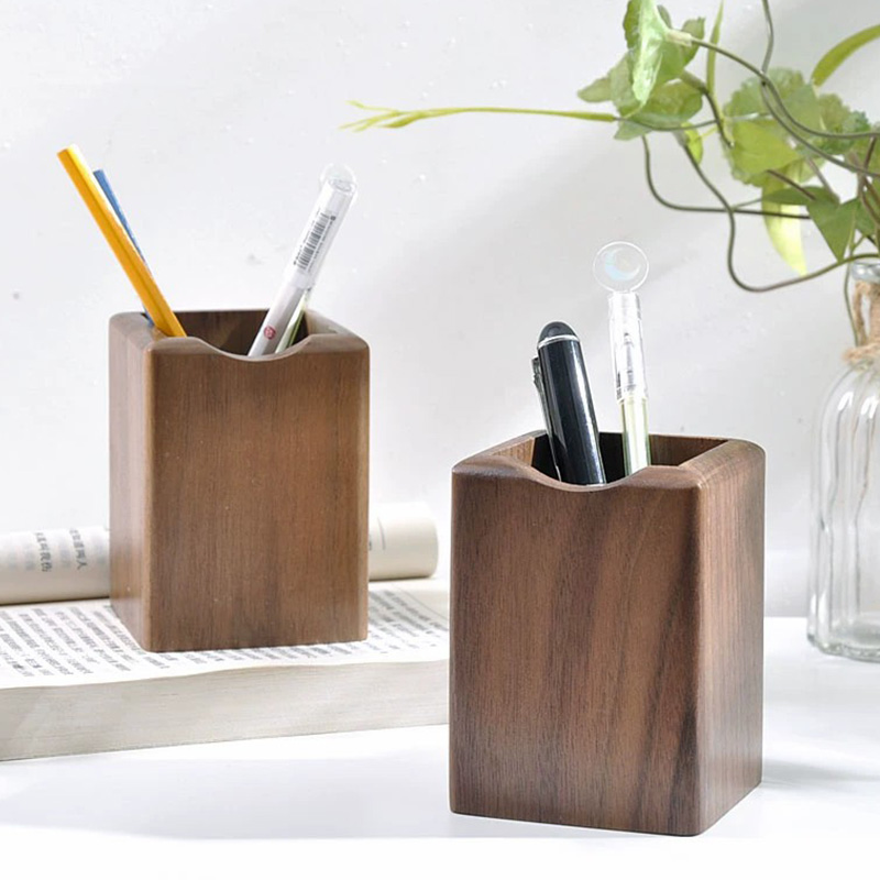 Natural Walnut Pen Holder Wood - Woodworking School recensione e prezzo