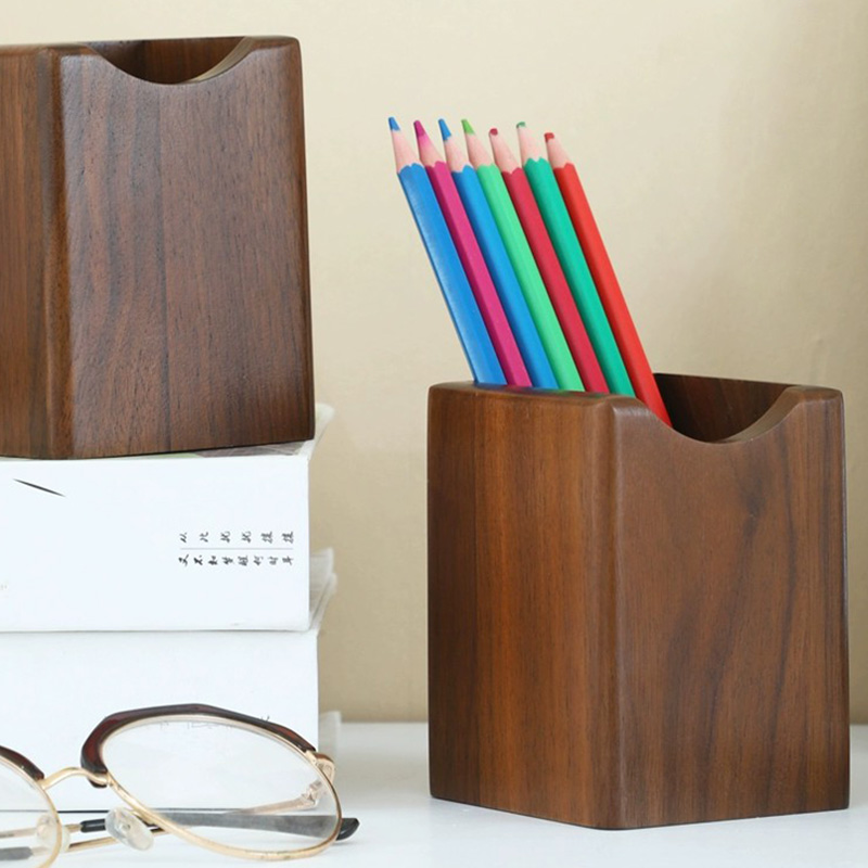 Natural Walnut Pen Holder Wood - Woodworking School recensione e prezzo