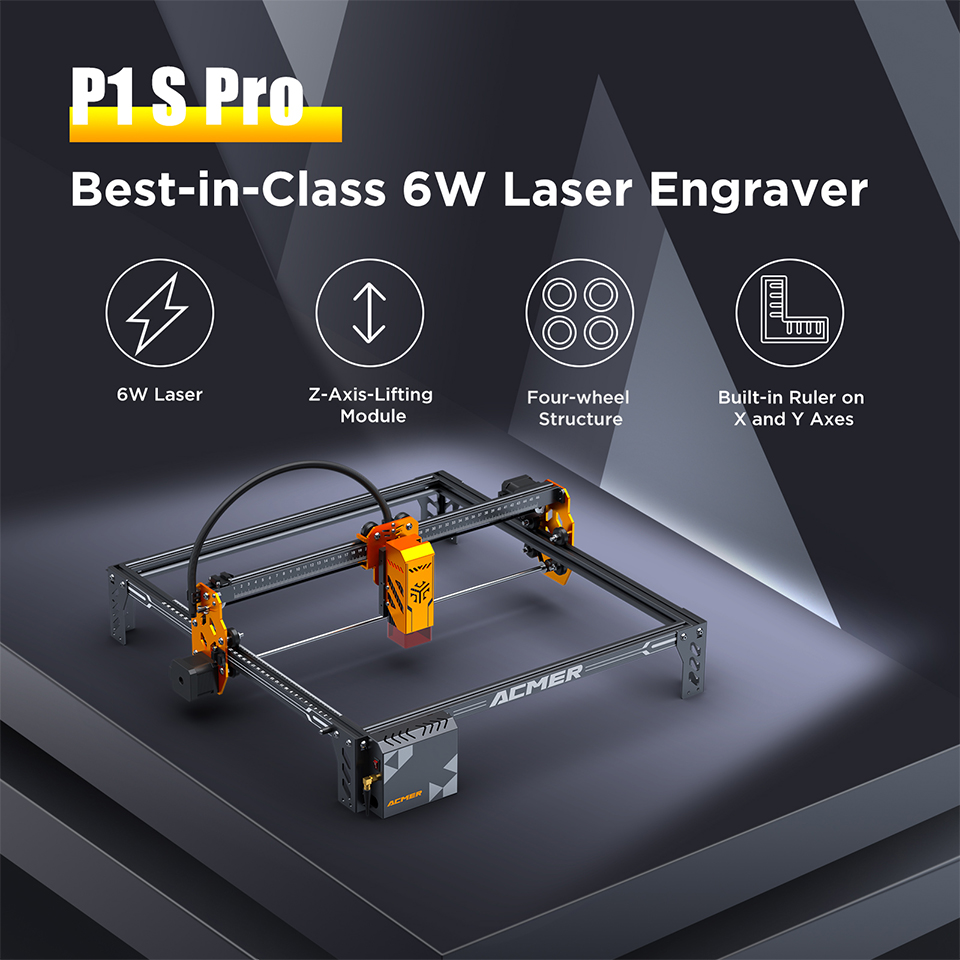 ACMER P1 S PRO 6/10/20/36/48W  - Woodworking App recensione e prezzo